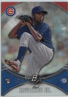 Carl Edwards Jr. #4 Baseball Cards 2016 Bowman Platinum