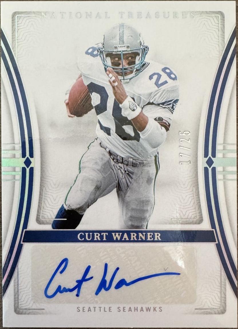 Curt Warner #85 2023 Panini National Treasures Signatures Football
