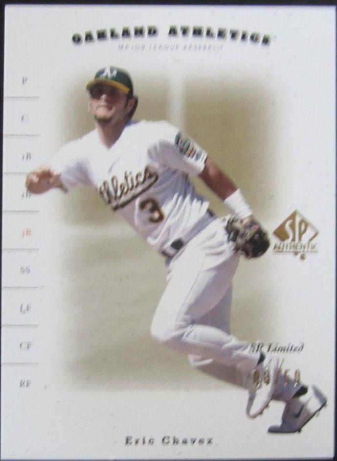 Eric Chavez #5 Baseball Cards 2001 SP Authentic