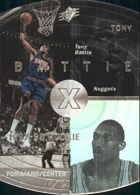 Tony Battie Silver #11 Basketball Cards 1997 Spx