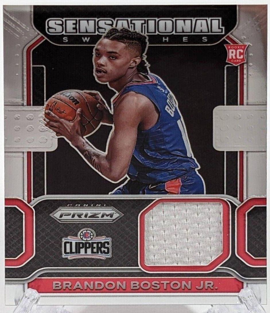 Brandon Boston Jr. #SW-BBS Basketball Cards 2021 Panini Prizm Sensational Swatches