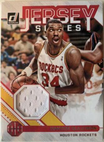 Hakeem Olajuwon #22 Basketball Cards 2020 Donruss Jersey Series