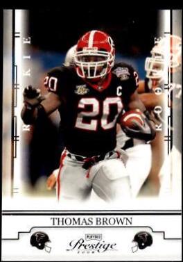 Thomas Brown #196 Football Cards 2008 Playoff Prestige