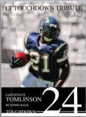 LaDainian Tomlinson #24 Football Cards 2007 Topps LT Touchdown Tribute