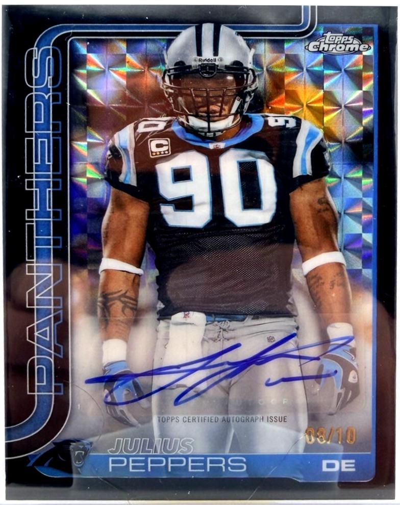 Julius Peppers [Black Geometric Refractor] #CLA-JP