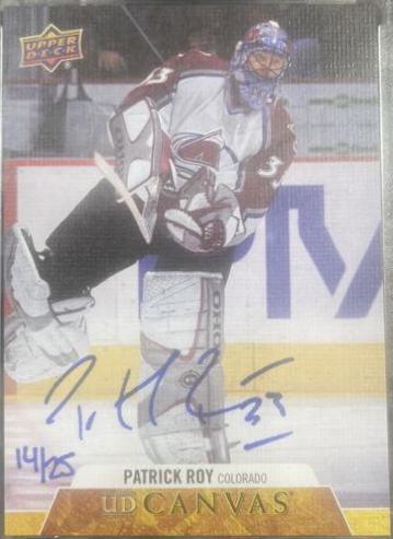 Patrick Roy #CS-PR 2020-21 Upper Deck Clear Cut Hockey Canvas Signatures