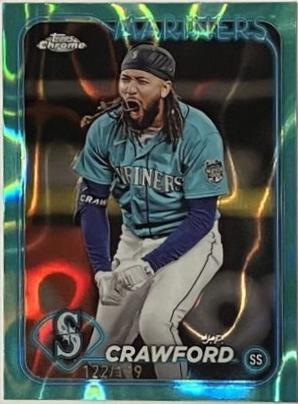 J.P. Crawford [Aqua Lava Refractor] #14