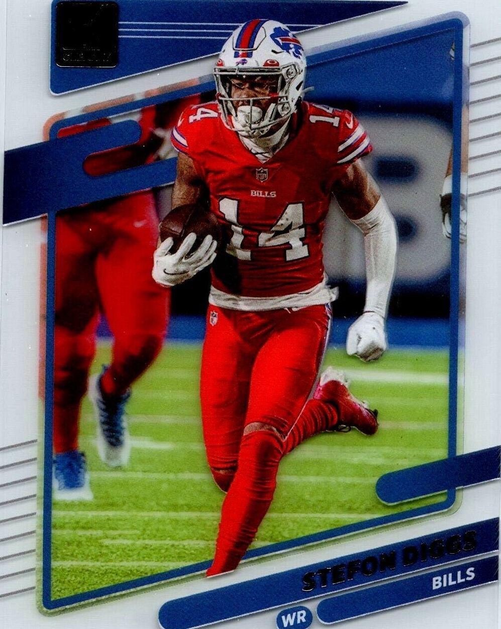 Stefon Diggs #6 Football Cards 2021 Panini Clearly Donruss
