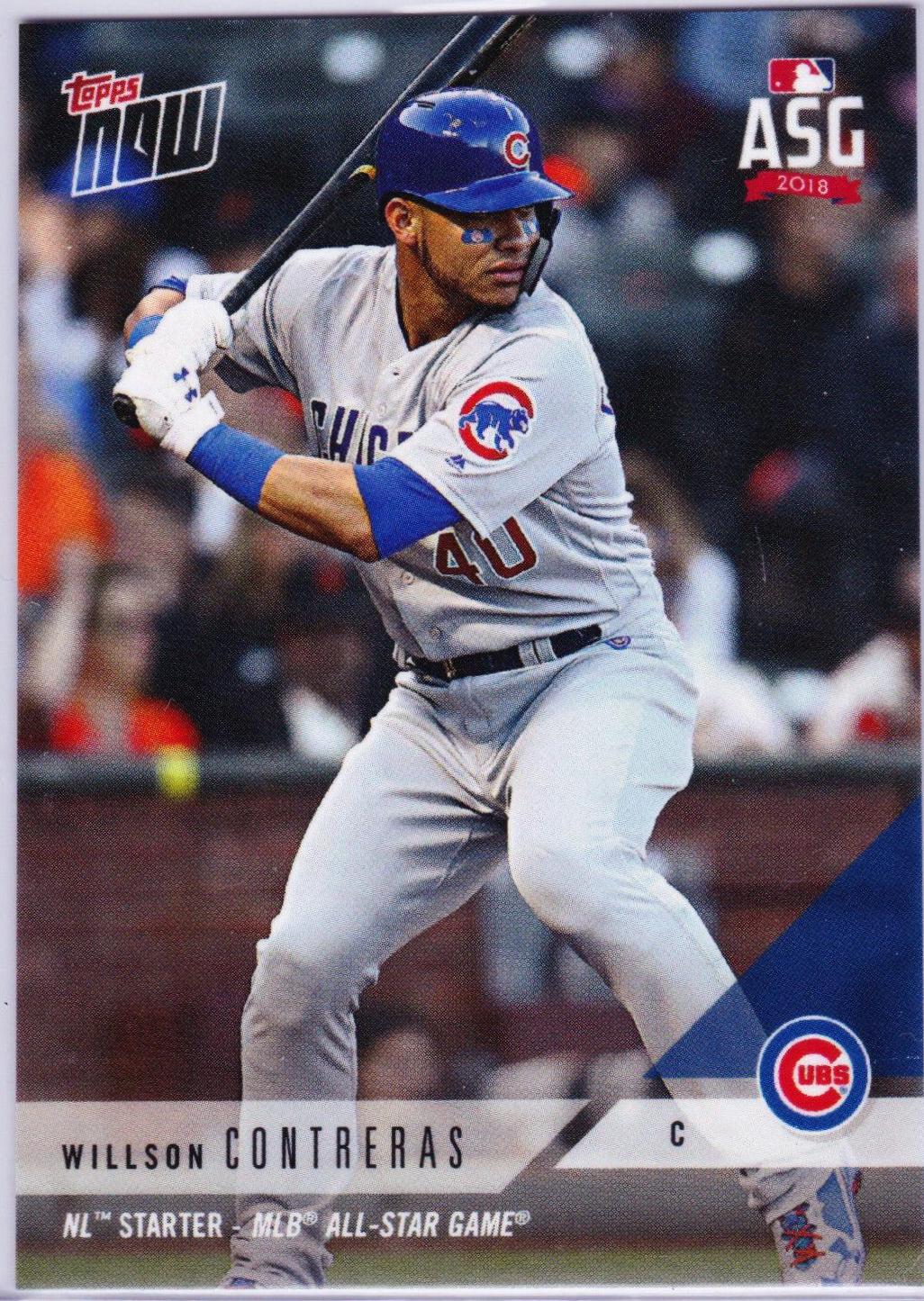 Willson Contreras #AS-2 Baseball Cards 2018 Topps Now All Star