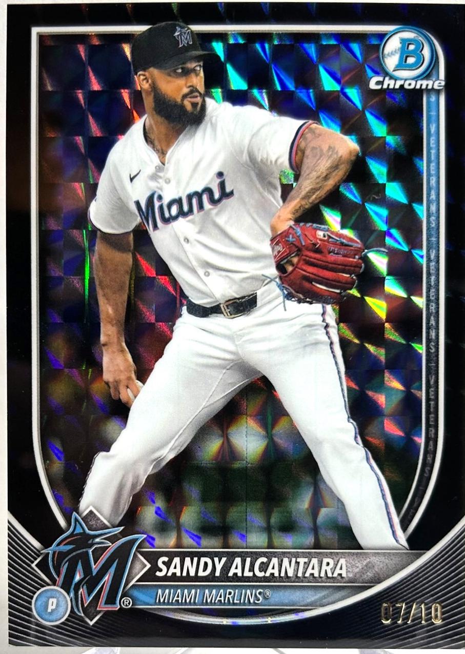 Sandy Alcantara [Black Geometric Refractor] #48