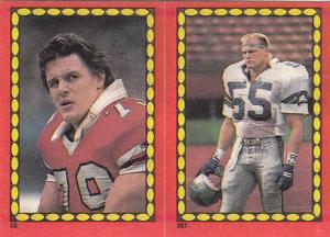 Bill Fralic / Brian Bosworth VAR- Stump Mitchell Back #56 / 267