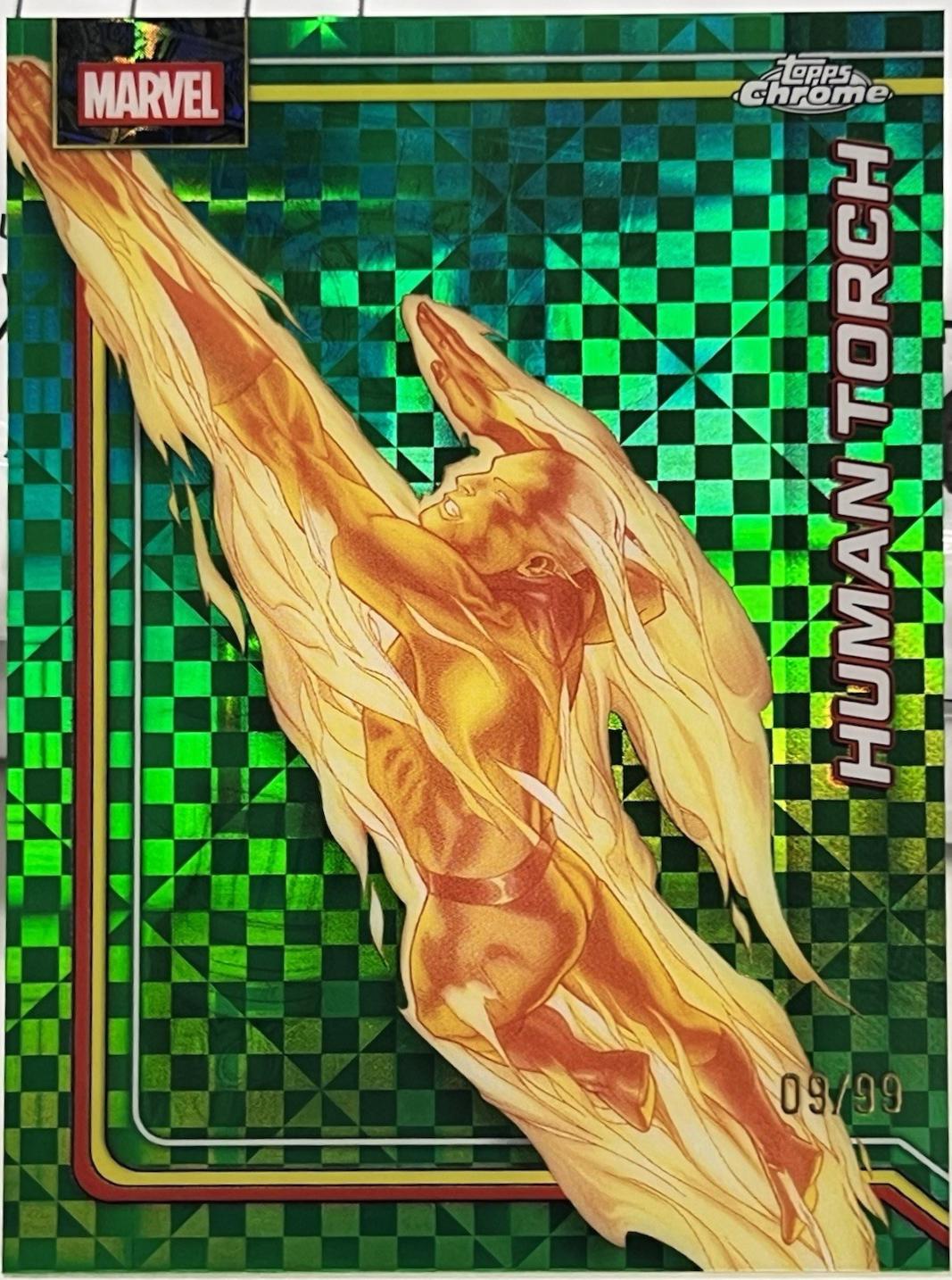 Human Torch Green X-Fractor