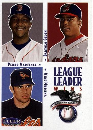 Pedro Martinez / Bartolo Colon / Mike Mussina #7 Baseball Cards 2000 Fleer Tradition