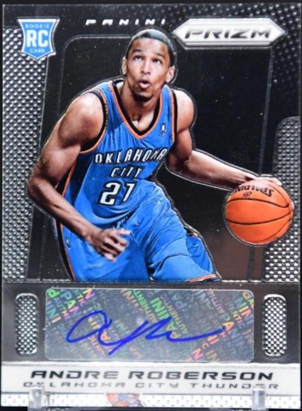 Andre Roberson Red Prizm #9 Basketball Cards 2013 Panini Prizm Autograph