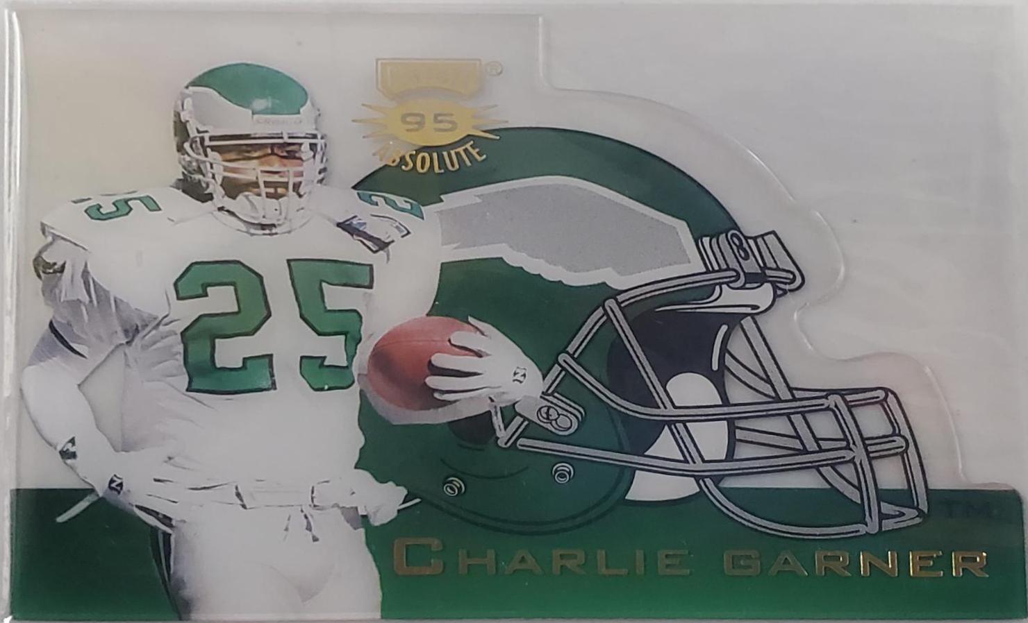 Charlie Garner #HDC 30 Football Cards 1995 Playoff Absolute Die Cut Helmets