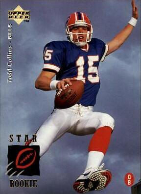 Todd Collins #24 Football Cards 1995 Upper Deck