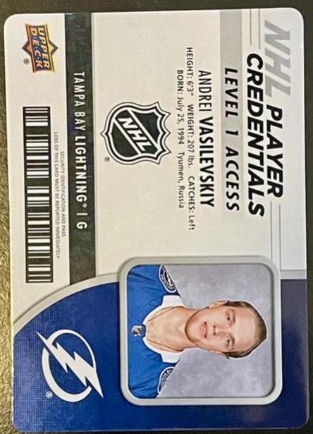 Andrei Vasilevskiy #NHL-AV 2018 Upper Deck MVP Hockey