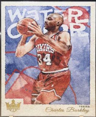 Charles Barkley #13 Basketball Cards 2022 Panini Court Kings Water Color