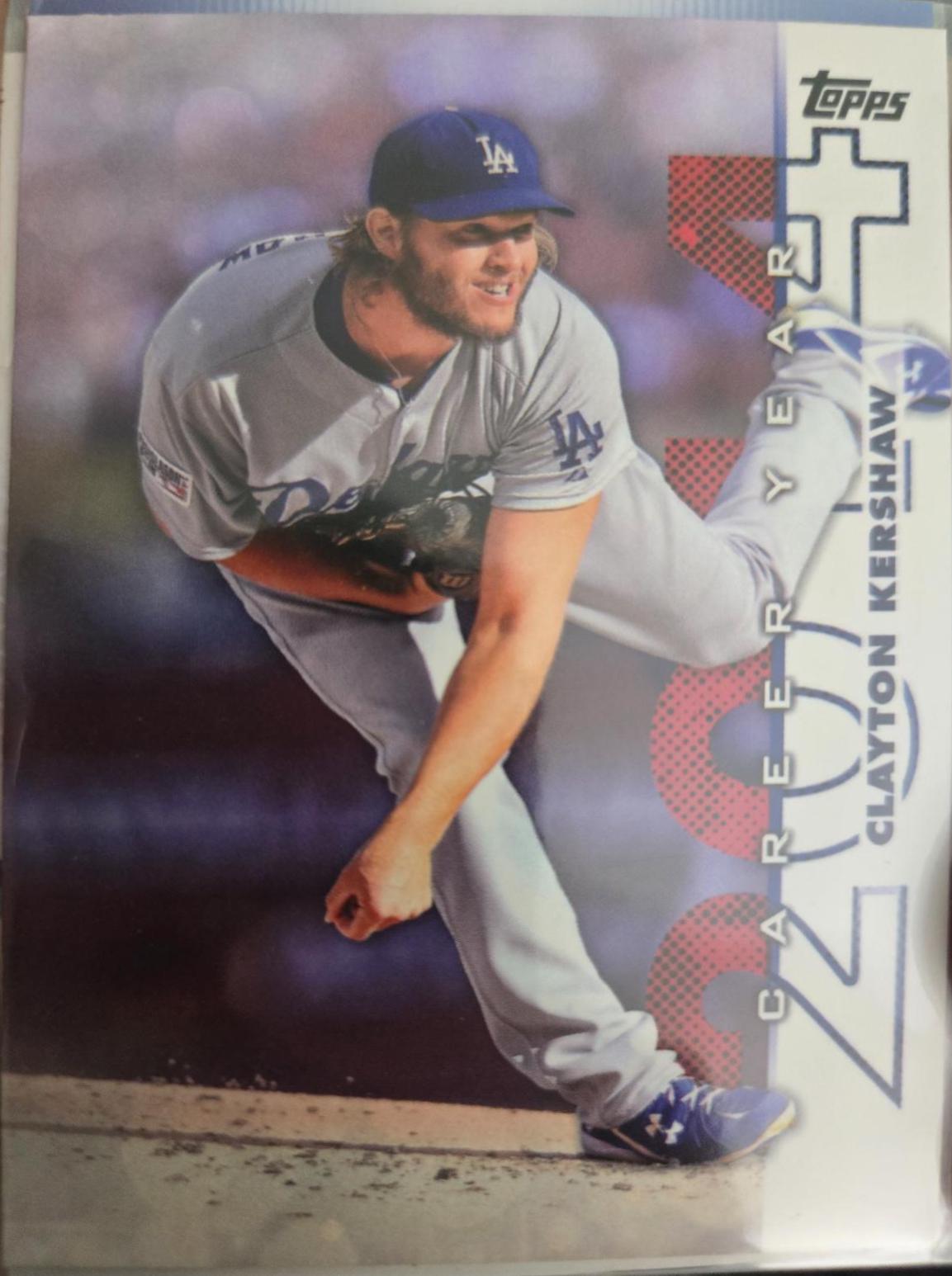 Clayton Kershaw #CY-1 Baseball Cards 2022 Topps UK Edition Career Year
