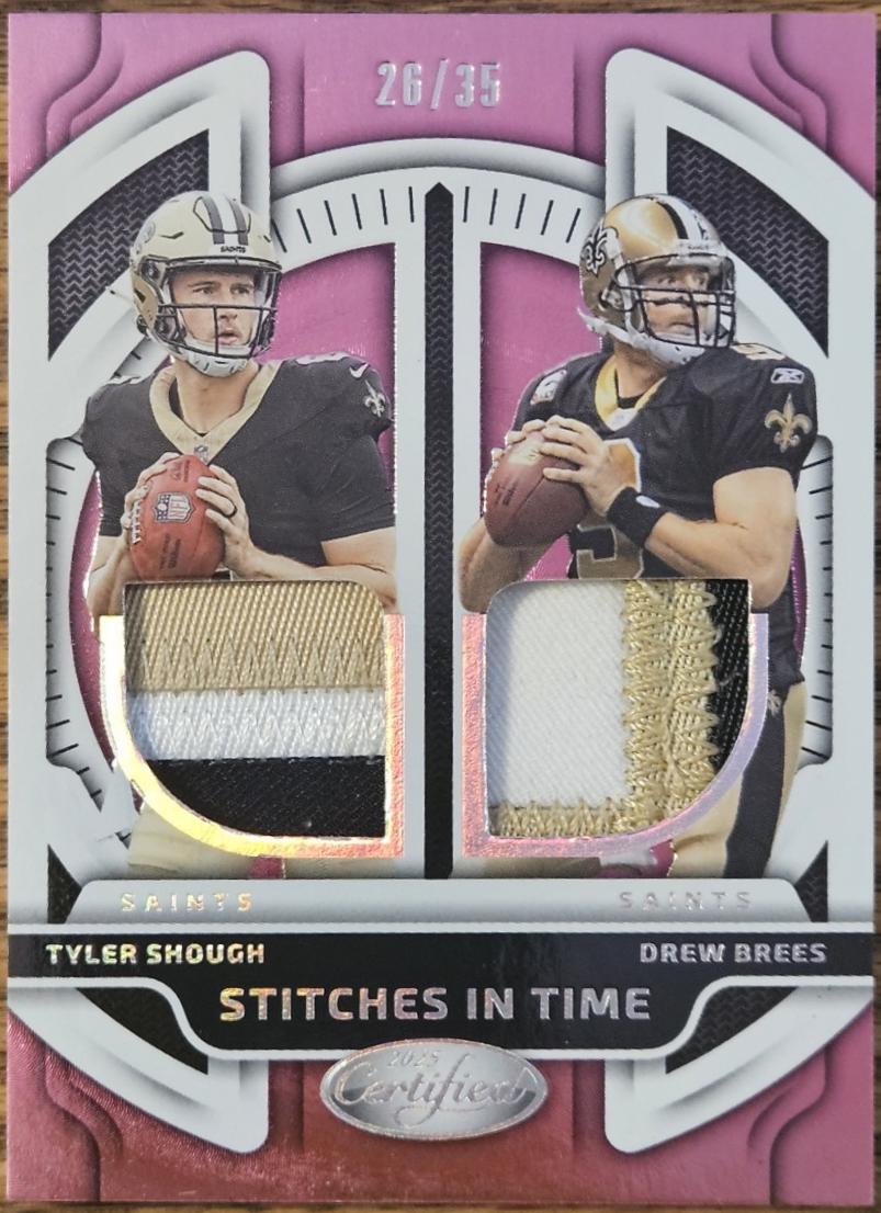 Tyler Shough / Drew Brees [Pink] #SITD-TSDB