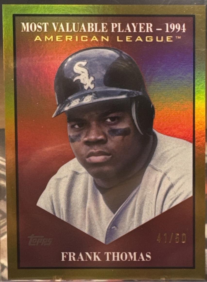 rare frank thomas baseball cards 1990 Topps Frank Thomas Rookie Baseball Error Card #414 main image 1
