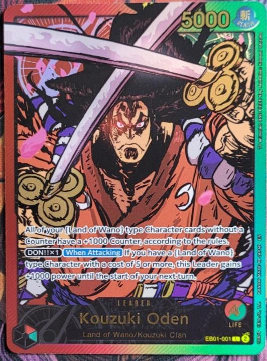 Kouzuki Oden EB01-001 One Piece Extra Booster Anime 25th Collection