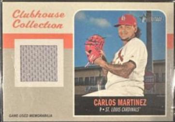 Carlos Martinez #CM Baseball Cards 2019 Topps Heritage Clubhouse Collection Relics