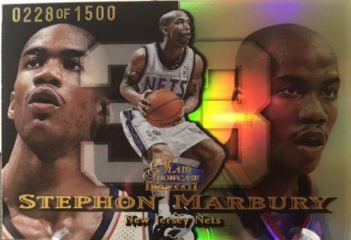 Stephon Marbury Row 1 #10 Basketball Cards 1998 Flair Showcase