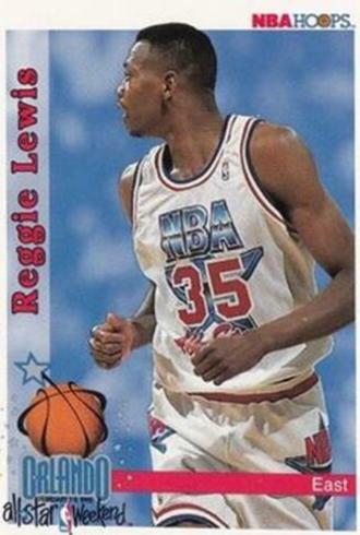 Reggie Lewis #299 Basketball Cards 1992 Hoops