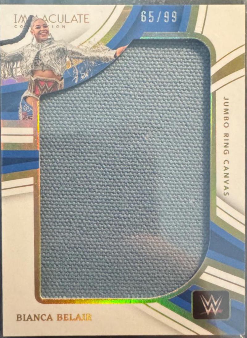 Bianca Belair #JR-BB2 Wrestling Cards 2023 Panini Immaculate WWE Jumbo Ring Canvas