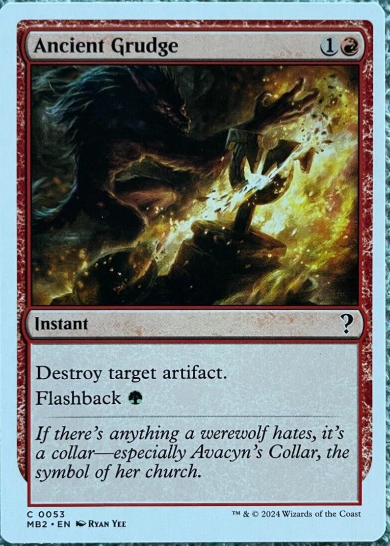 Tap to enlarge Ancient Grudge, Magic Mystery Booster 2