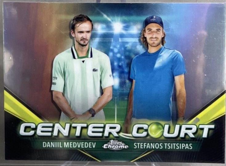 Daniil Medvedev / Stefanos Tsitsipas #CCC-MT Tennis Cards 2024 Topps Chrome Center Court