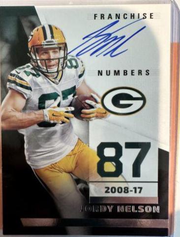 Jordy Nelson #FN-JN Football Cards 2022 Panini Illusions Franchise Numbers Autographs