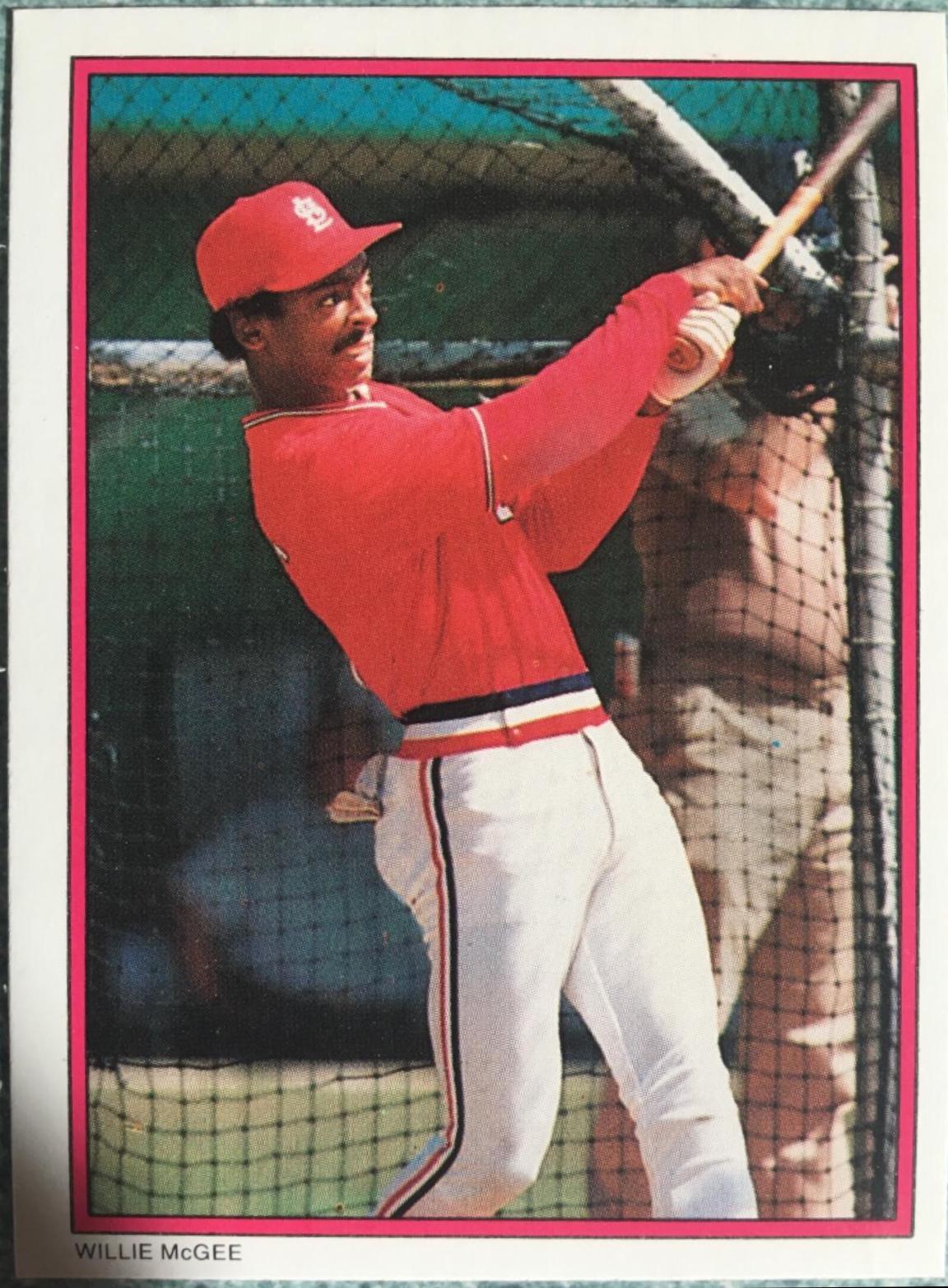 Willie McGee #36 Baseball Cards 1988 Topps All Star Glossy Set of 60