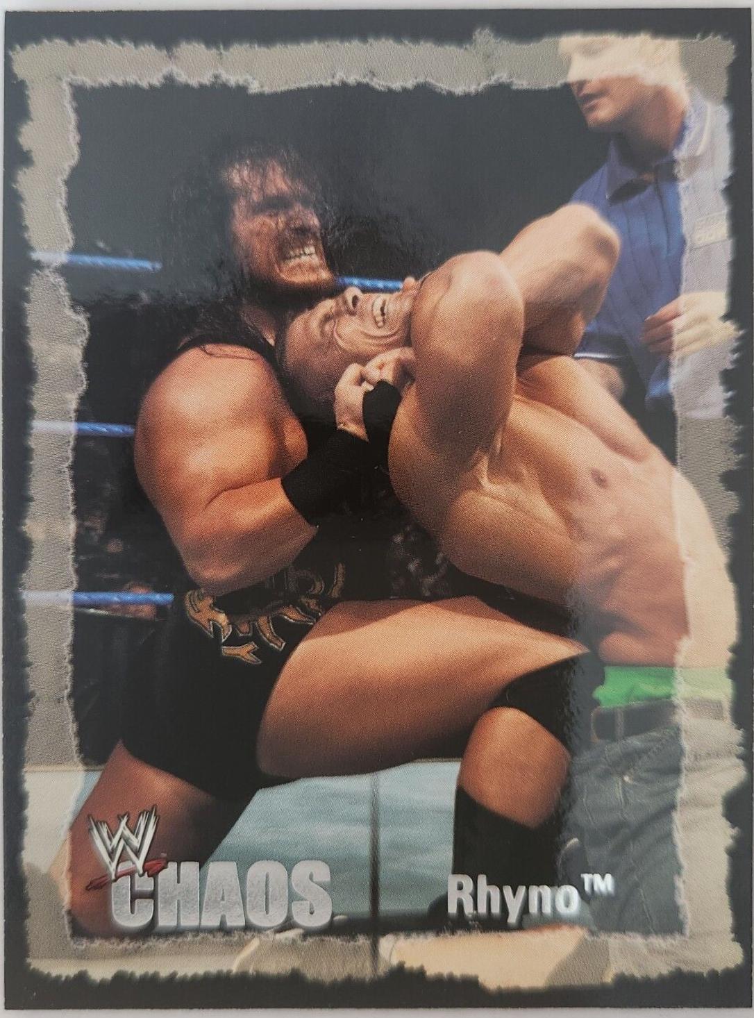 Rhyno #15 Wrestling Cards 2004 Fleer WWE Chaos