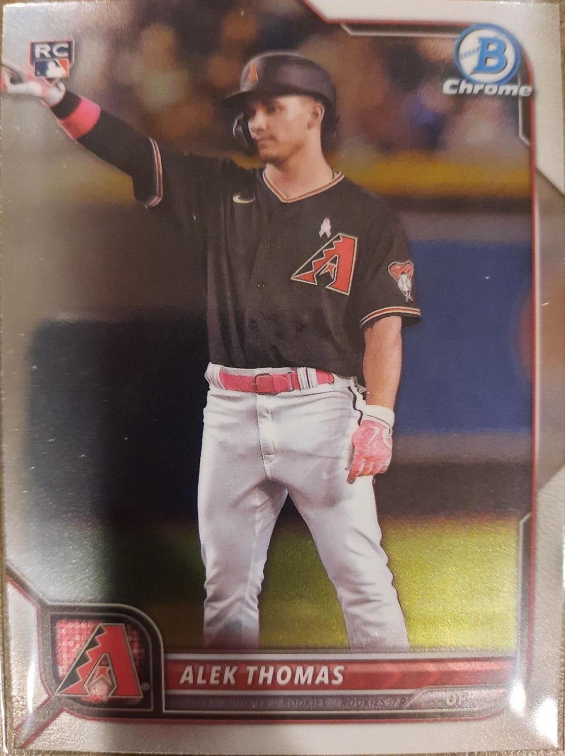 Alek Thomas #76 Baseball Cards 2022 Bowman Chrome