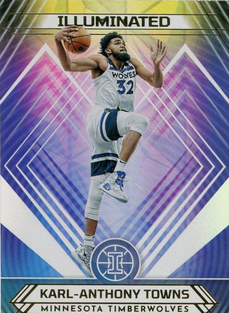 Karl Anthony Towns #8 Basketball Cards 2021 Panini Illusions Illuminated