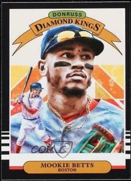 Mookie Betts #1 Baseball Cards 2019 Panini Donruss