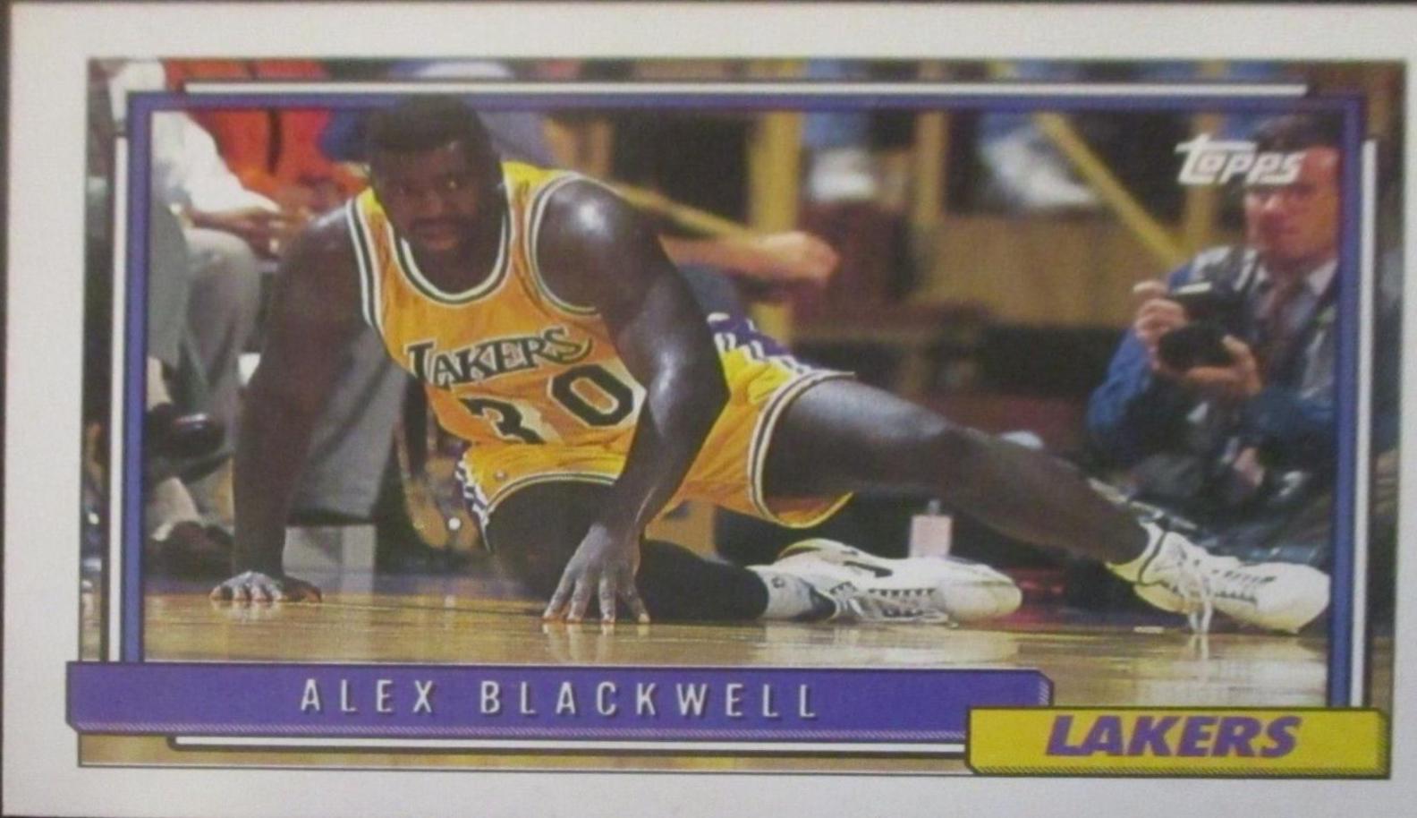 Alex Blackwell #371 Basketball Cards 1992 Topps