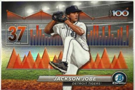 Jackson Jobe #BTP-37 Baseball Cards 2024 Bowman Scouts Top 100