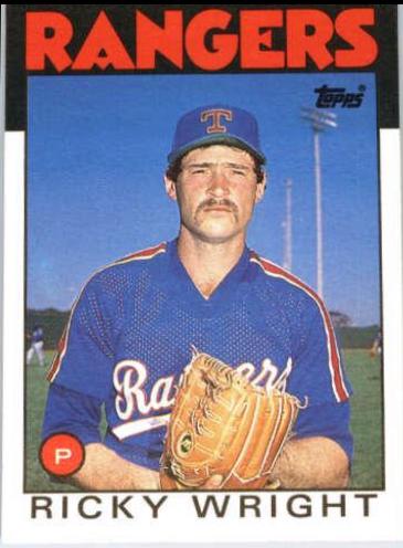 Ricky Wright #129T Baseball Cards 1986 Topps Traded