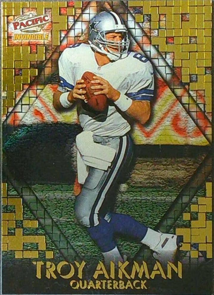Troy Aikman #2 Football Cards 1997 Pacific Invincible Pop Cards