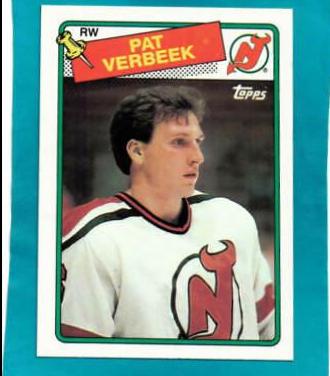 Pat Verbeek #29 Hockey Cards 1988 Topps