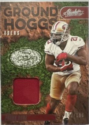Frank Gore #GH-19 Football Cards 2023 Panini Absolute Ground Hoggs Materials
