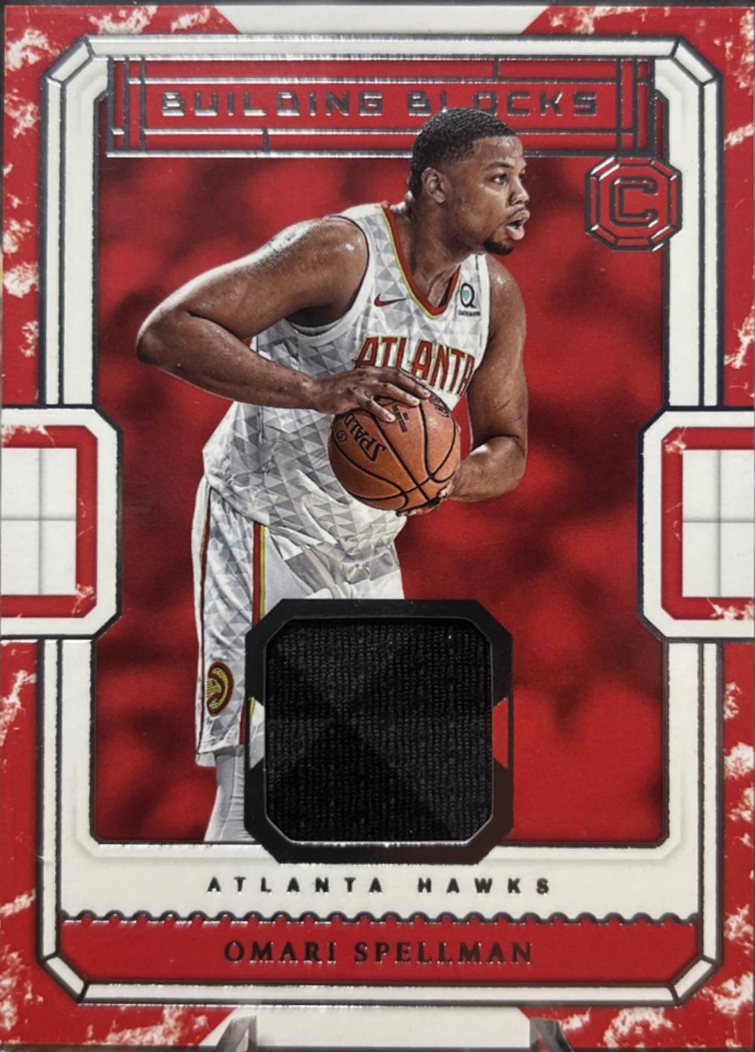Omari Spellman #BB-OS Basketball Cards 2018 Panini Cornerstones Building Blocks Memorabilia