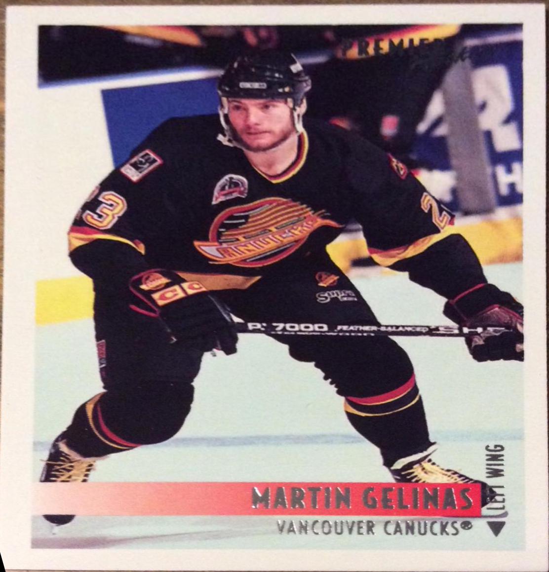 Martin Gelinas #101 Hockey Cards 1994 Topps OPC Premier