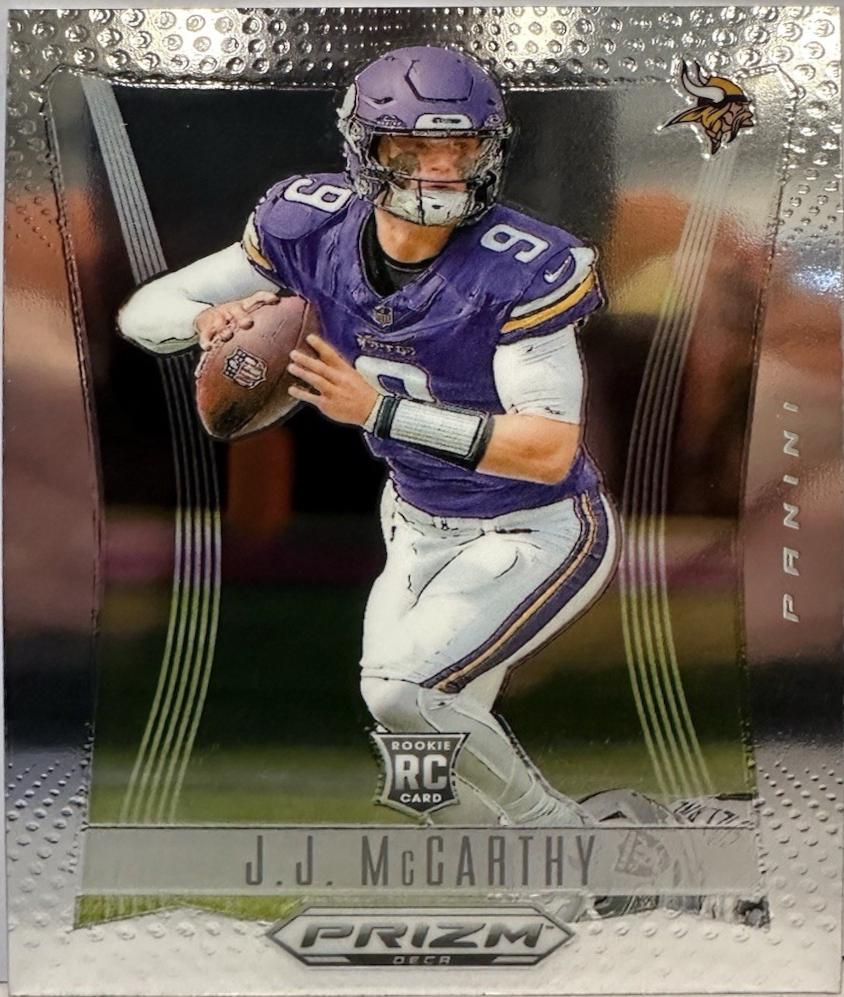 J.J. McCarthy #203 Football Cards 2024 Panini Prizm Deca