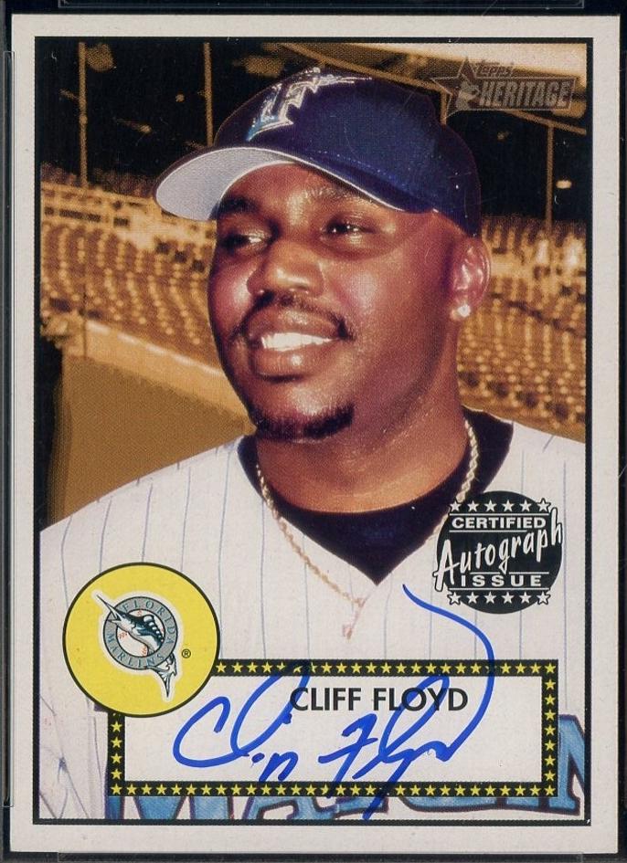 Cliff Floyd #THACF 2001 Topps Heritage Autographs Baseball
