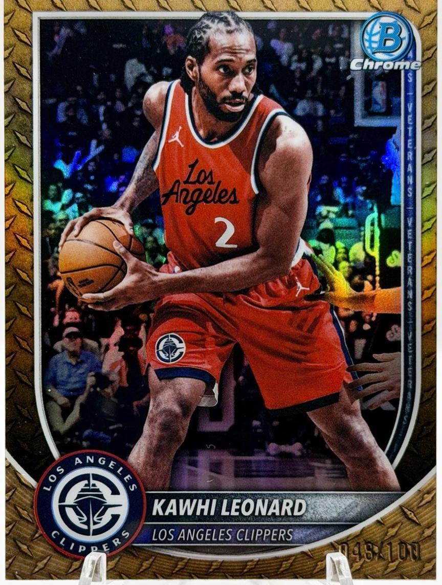 Kawhi Leonard [Steel Metal Refractor] #BCV-118