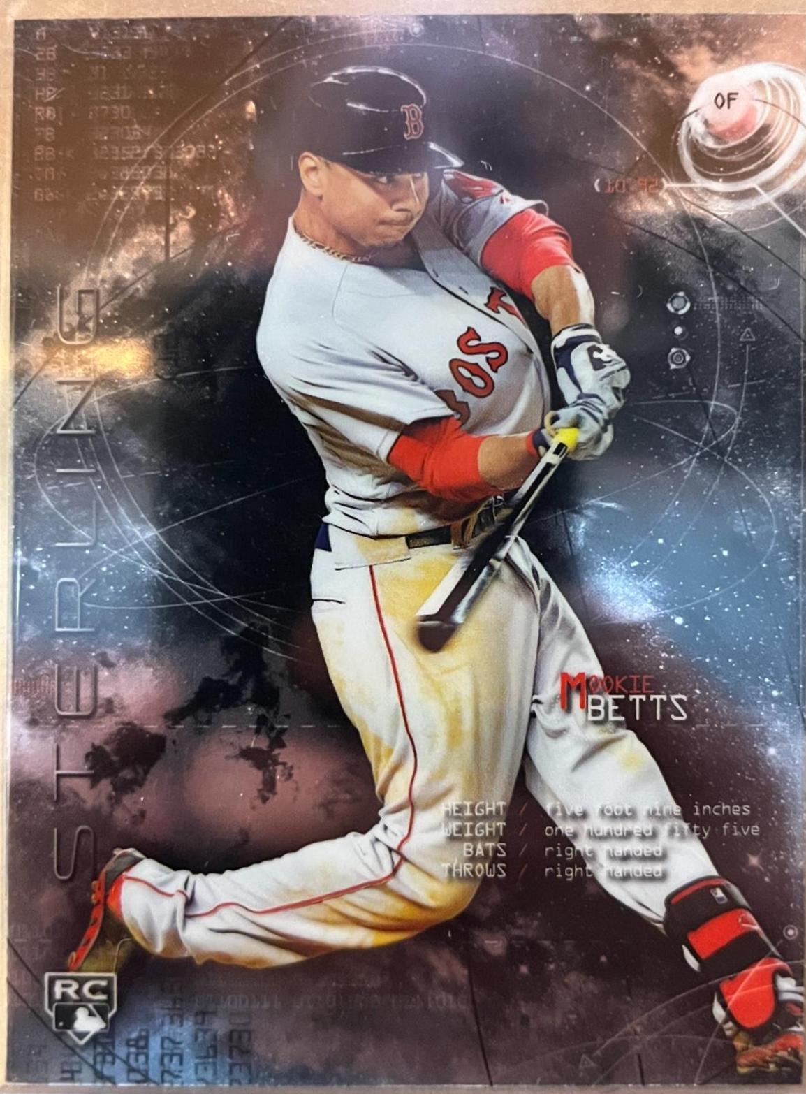 Mookie Betts #17 Baseball Cards 2014 Bowman Sterling